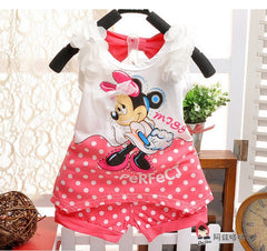 Minnie Mouse Newborn Baby Girls Summer Clothing Set