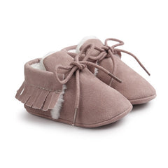 Baby Boy Girl Baby Moccasins Soft Moccs Shoes